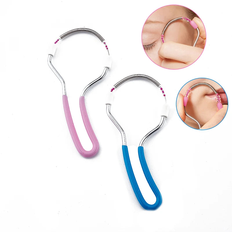 Safe Handheld Spring Roller Women Facial Hair Removal Epilator