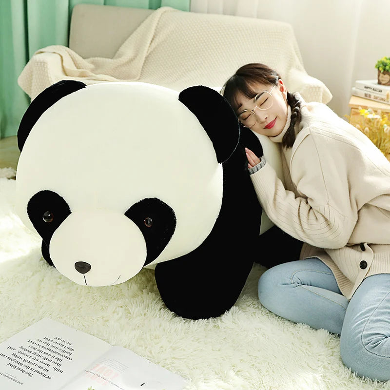 Huggable Kawaii Stuffed Panda Doll Plush Animal Toy Soft Lifelike Plush