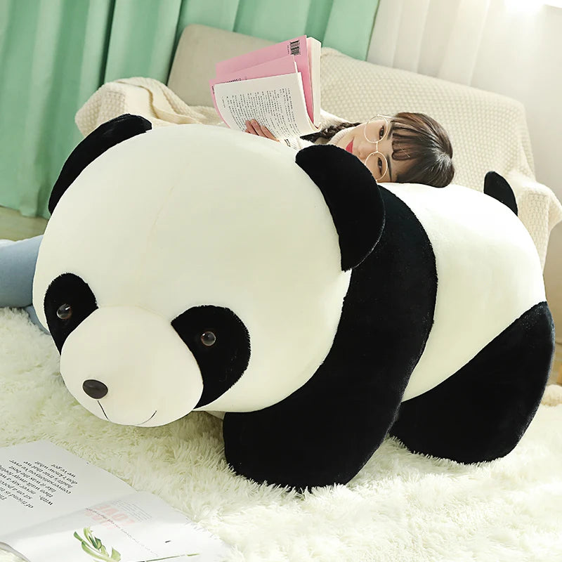 Huggable Kawaii Stuffed Panda Doll Plush Animal Toy Soft Lifelike Plush