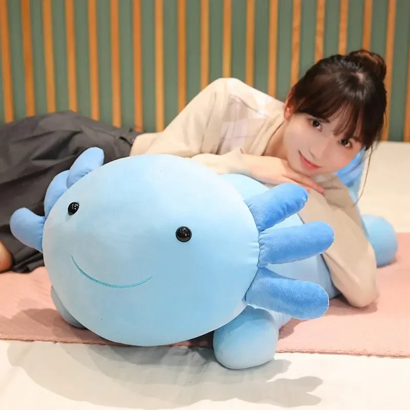 Giant Colorful Newt Plush Fish Long Cute Pillow Toy