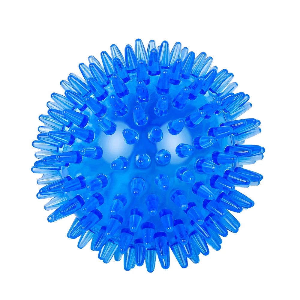 Dog-Cat toys Puppy Sounding Toy Polka Squeaky Tooth Cleaning Ball Training