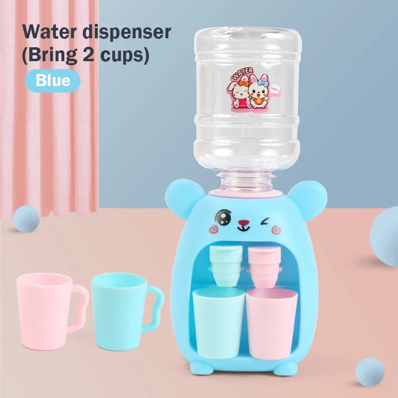 Children's Toys Simulation Water Dispenser with Cup Mini Fun Drinking Fountain for Girls Miniature Item