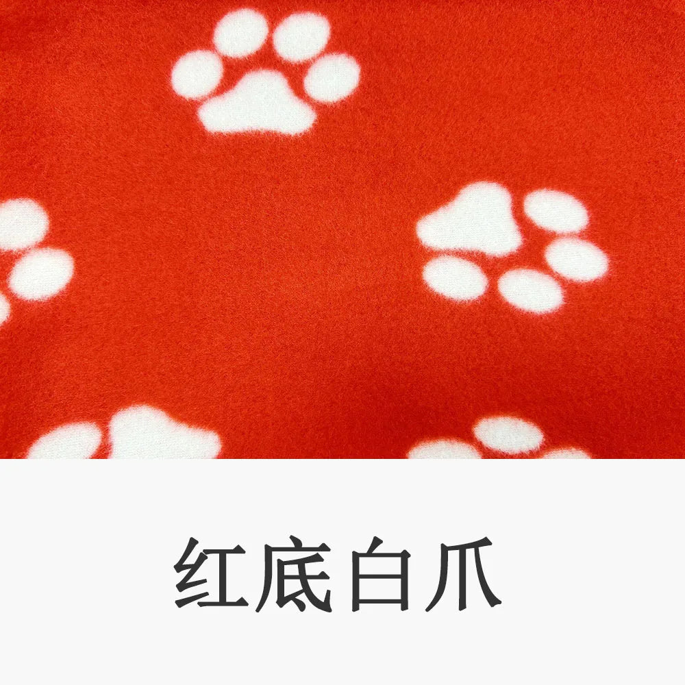 Dog-Cat Winter Pet Blankets Paw Prints