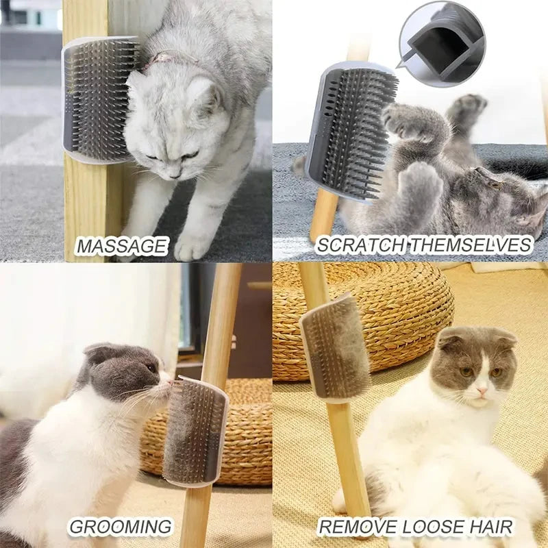 Massage Pet Cat Scrape Hair Removal Beauty Clean Corner Brush scratchers