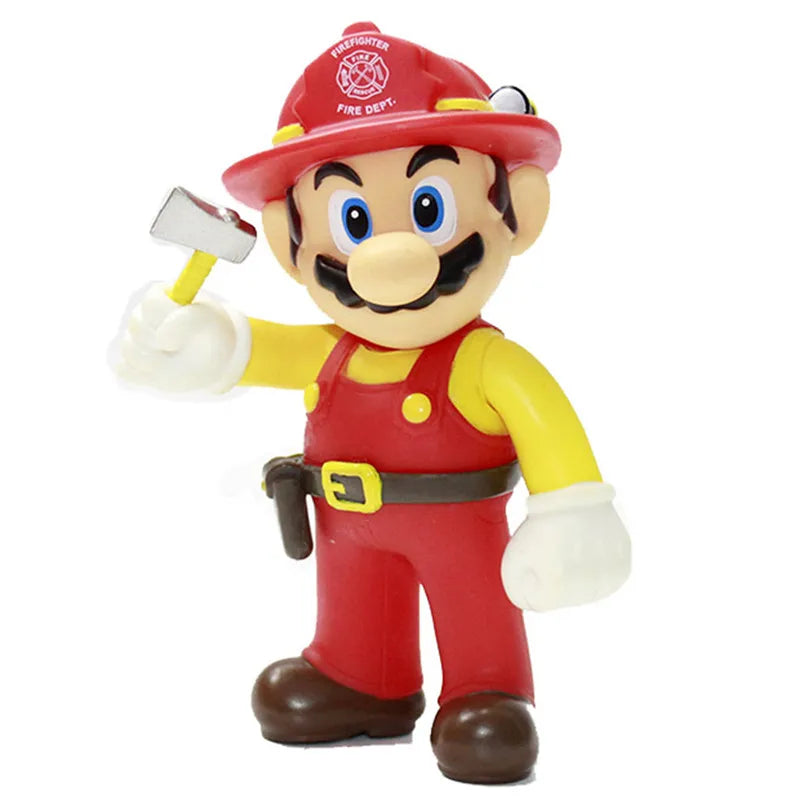 Super Mario Bros PVC Action Figure Toys Dolls Model Luigi Yoshi Donkey Kong For Kids