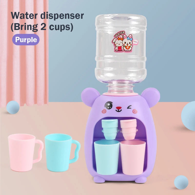 Children's Toys Simulation Water Dispenser with Cup Mini Fun Drinking Fountain for Girls Miniature Item