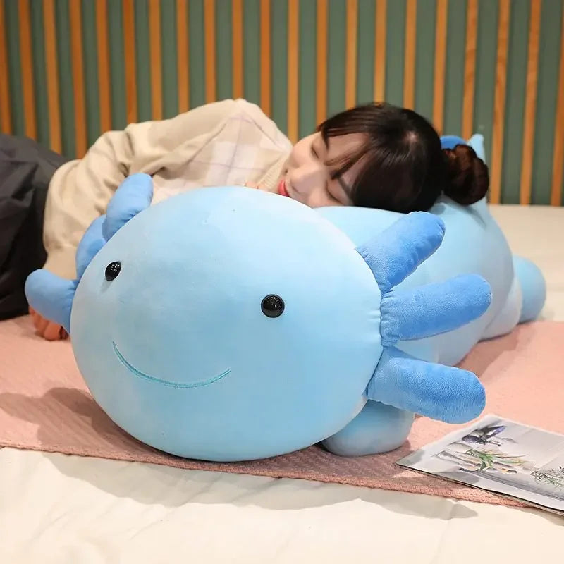 Giant Colorful Newt Plush Fish Long Cute Pillow Toy