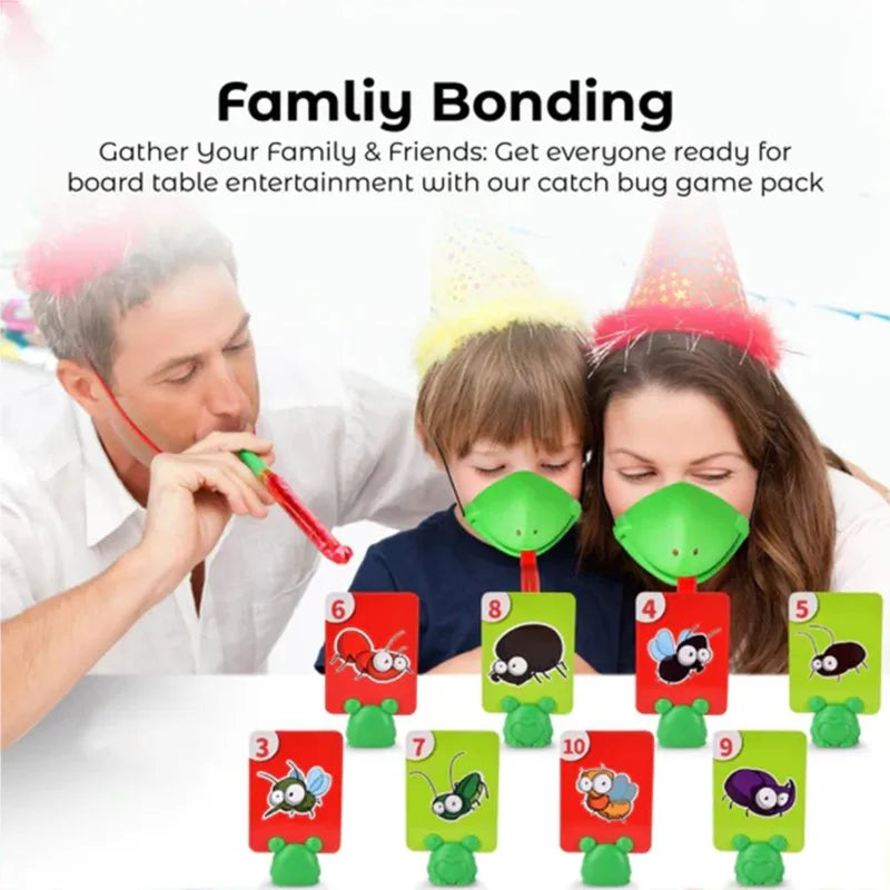 Tic Tac Tongue Competitive party board game Frog Tongue Mask desktop Game Set