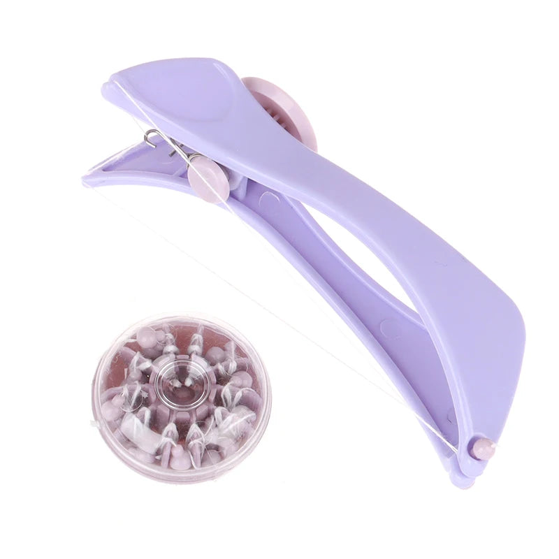 Women Mini Facial Hair Remover Spring Threading Epilator Face