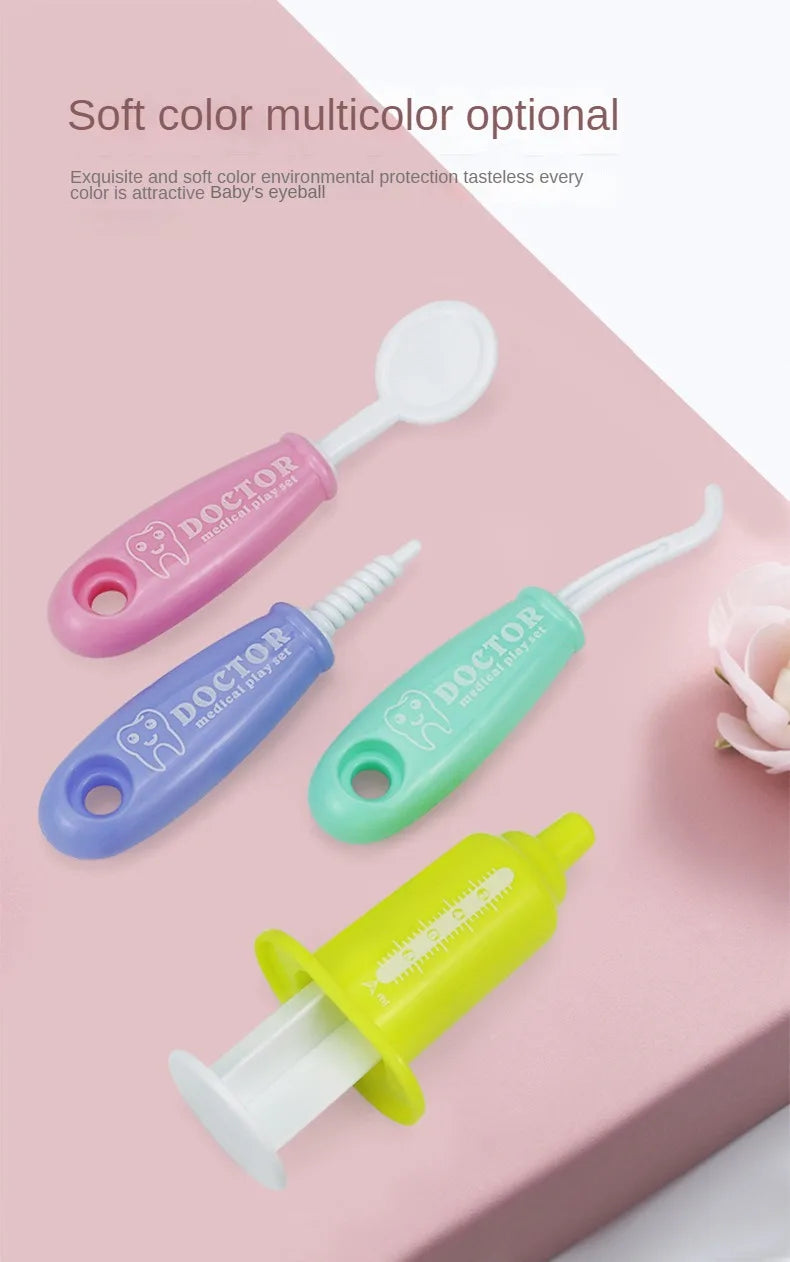 9PCS Simulation Dentist Play Set  Baby Dental Doctor Medical Kit Pretend Toy for Kids