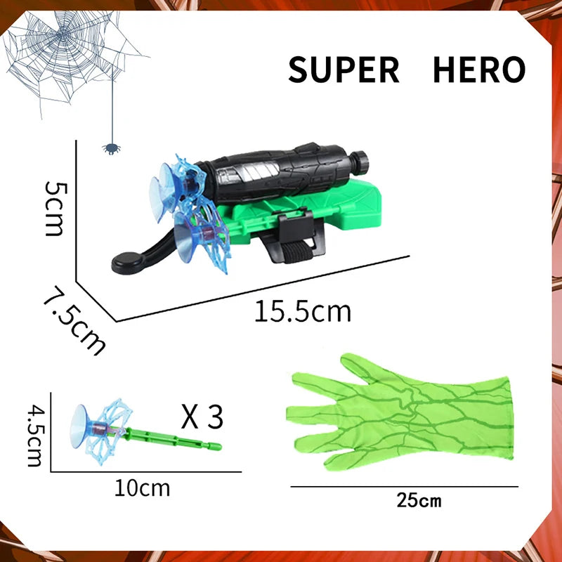 Marvel Spiderman Hulk Super Heroes Glove Launcher Set Hero Launcher Wrist Set