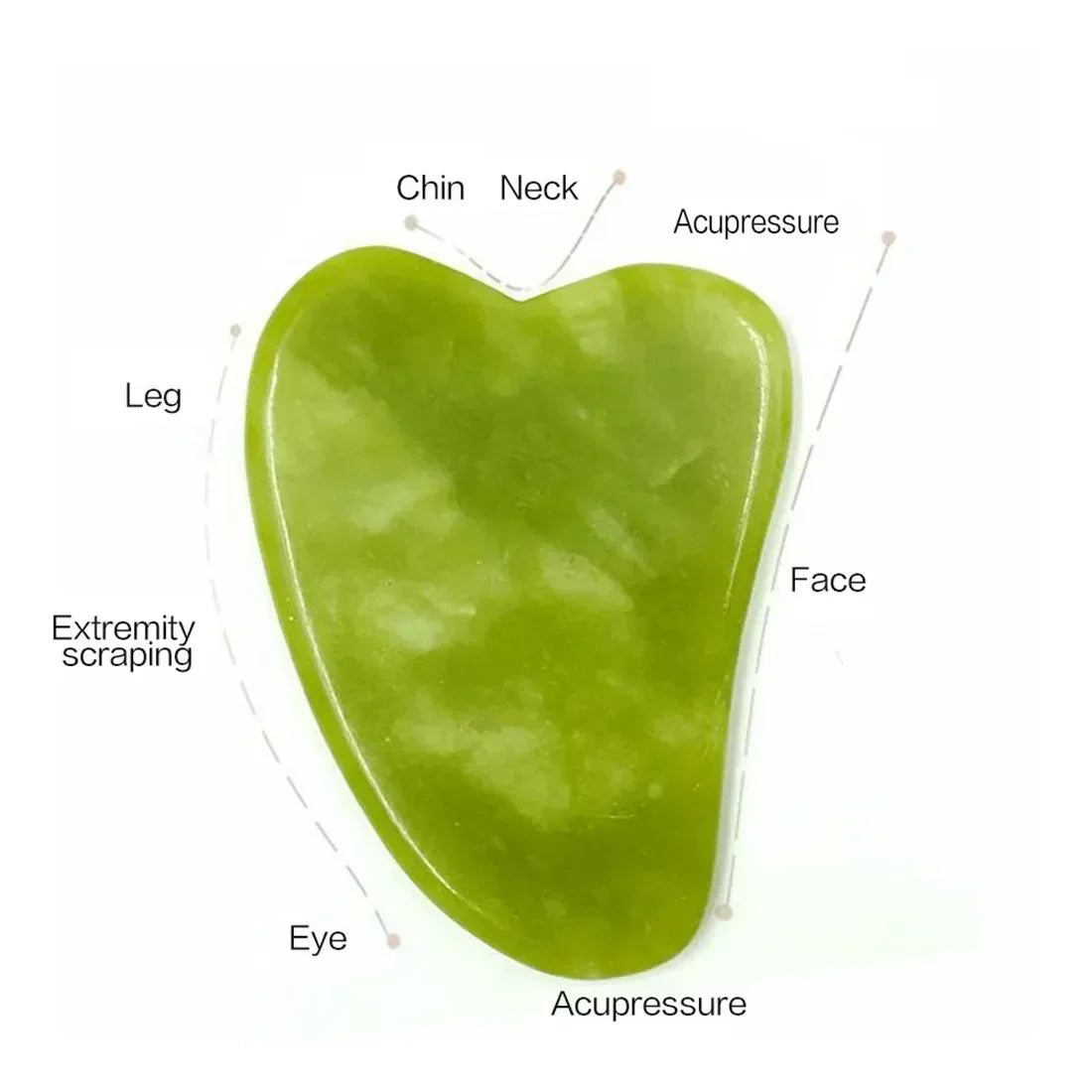 Natural Jade Roller Face Gua Sha Natural Stone Body Neck Massager Acupoint Eye Care Spa