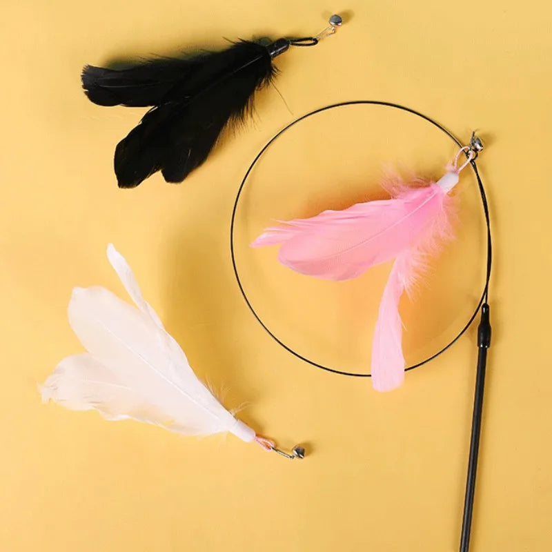 Cat Toy Feather Toys for Cats ScratchTease Cat Toys Interactive Funny Bite