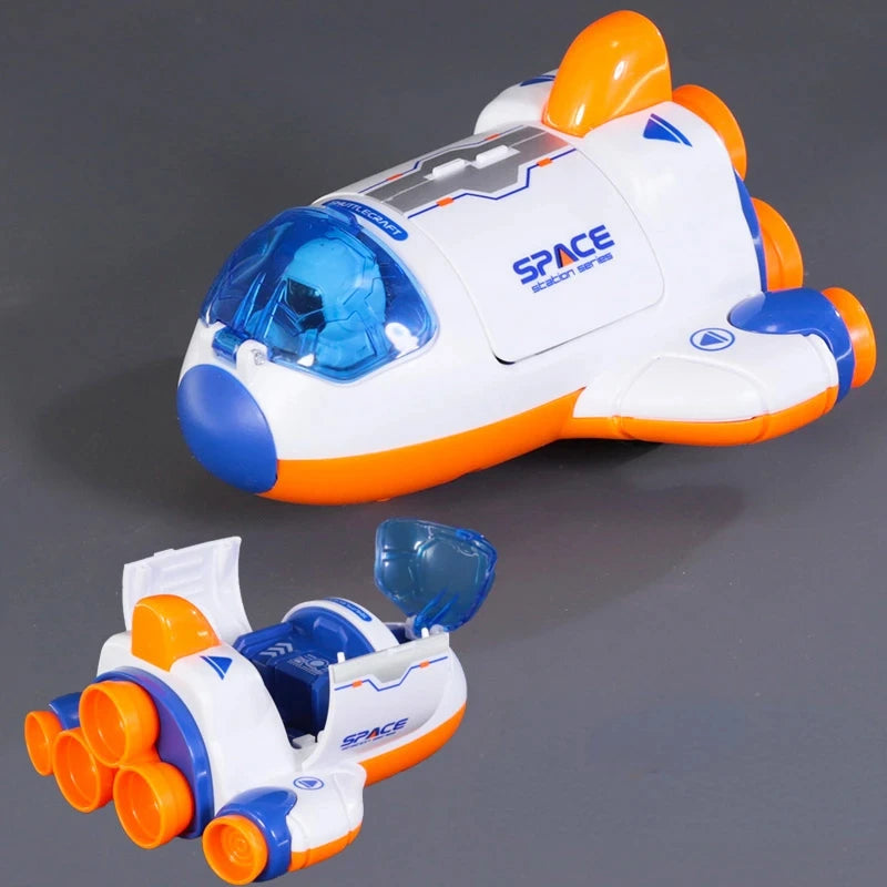 Space Toy Rocket Spacecraft Model Airplane Plastic Spaceship Exploration Vehicle