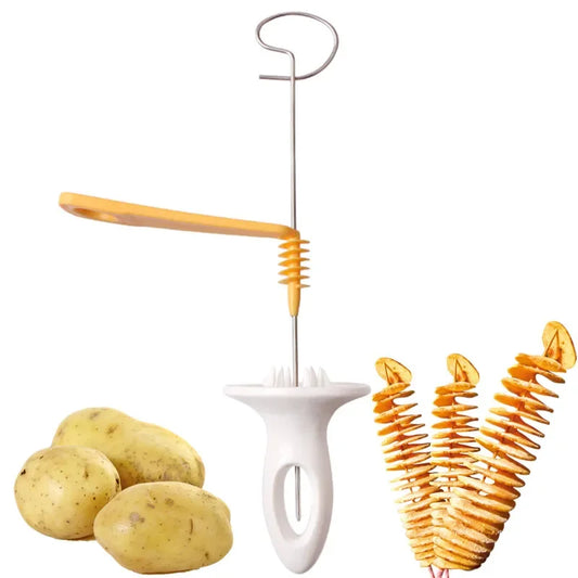 Stainless Steel Plastic Rotate Slicer Twisted Potato