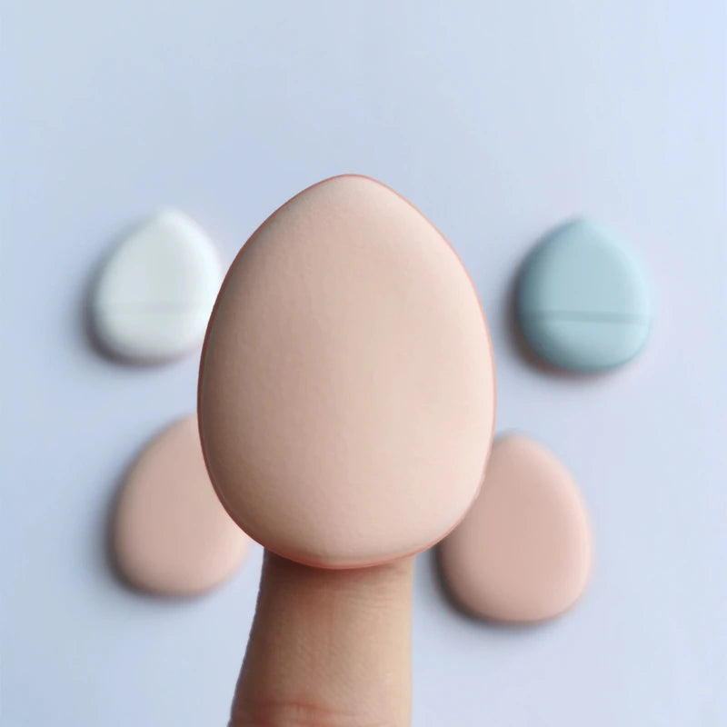 3/10pcs Mini Size Professional Cosmetic Cushion Puff Finger Puff Set Makeup Sponge