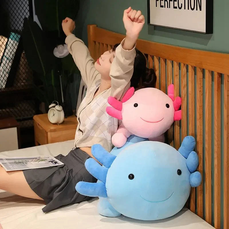 Giant Colorful Newt Plush Fish Long Cute Pillow Toy