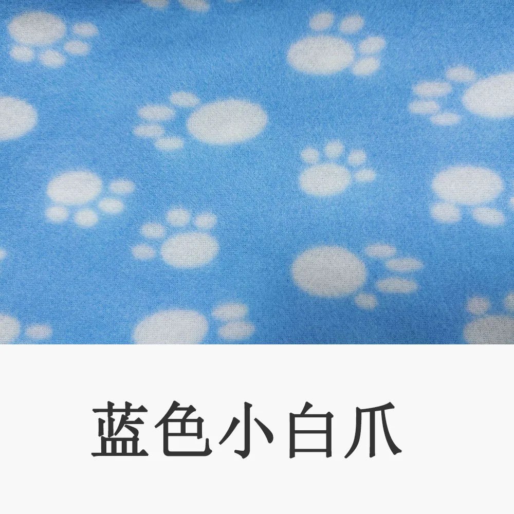 Dog-Cat Winter Pet Blankets Paw Prints