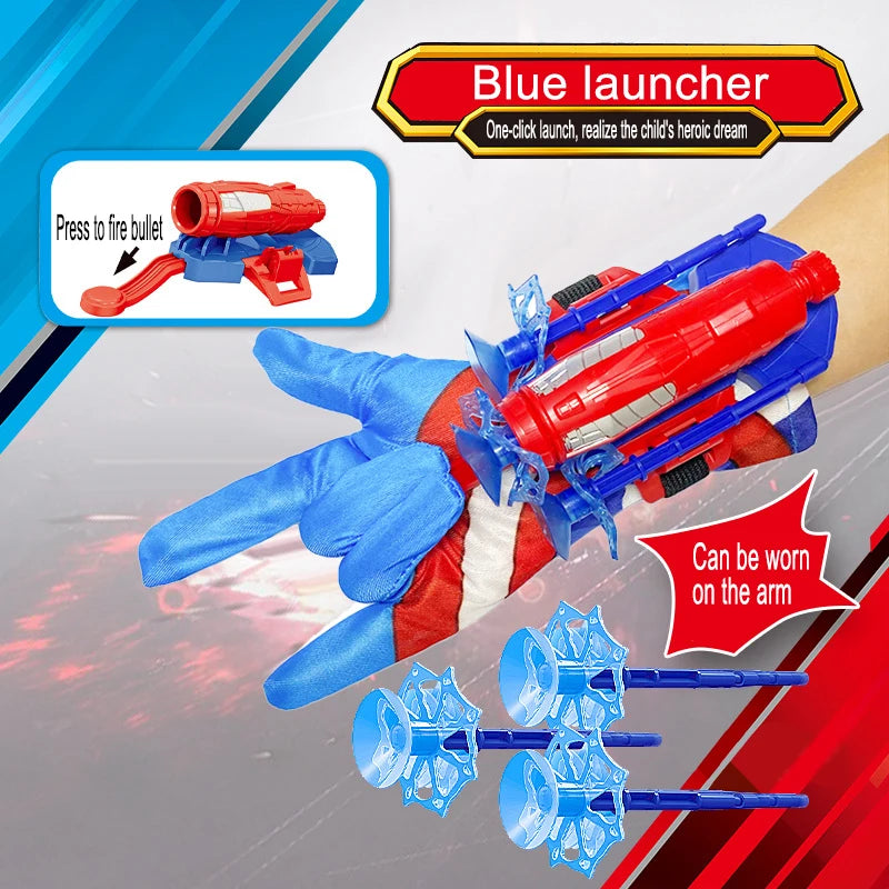 Marvel Spiderman Hulk Super Heroes Glove Launcher Set Hero Launcher Wrist Set