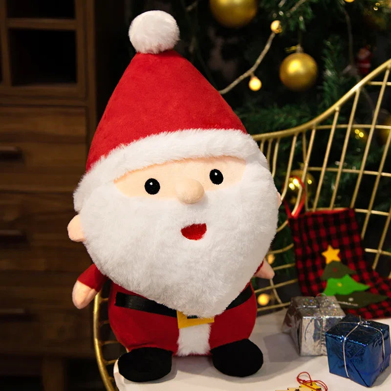 Cute Santa Claus Snowman Elk Granny Plush Toys Christmas Decor Dolls
