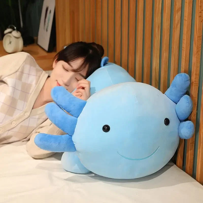 Giant Colorful Newt Plush Fish Long Cute Pillow Toy