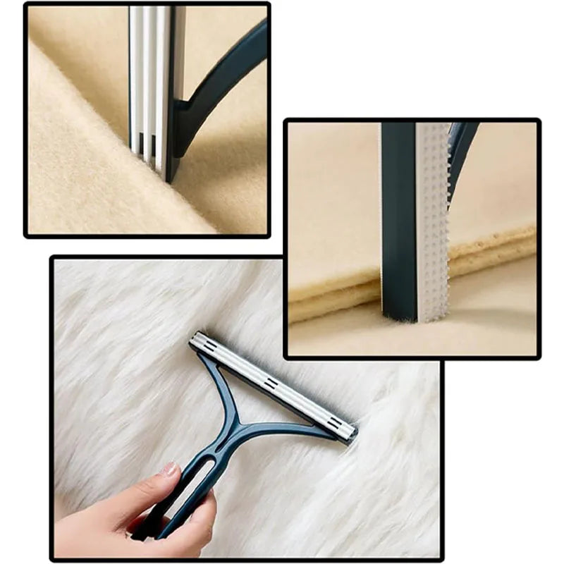 Double Sided Lint Remover Portable Pet Hair Remover Manual Fluff Clothes Clean Tool