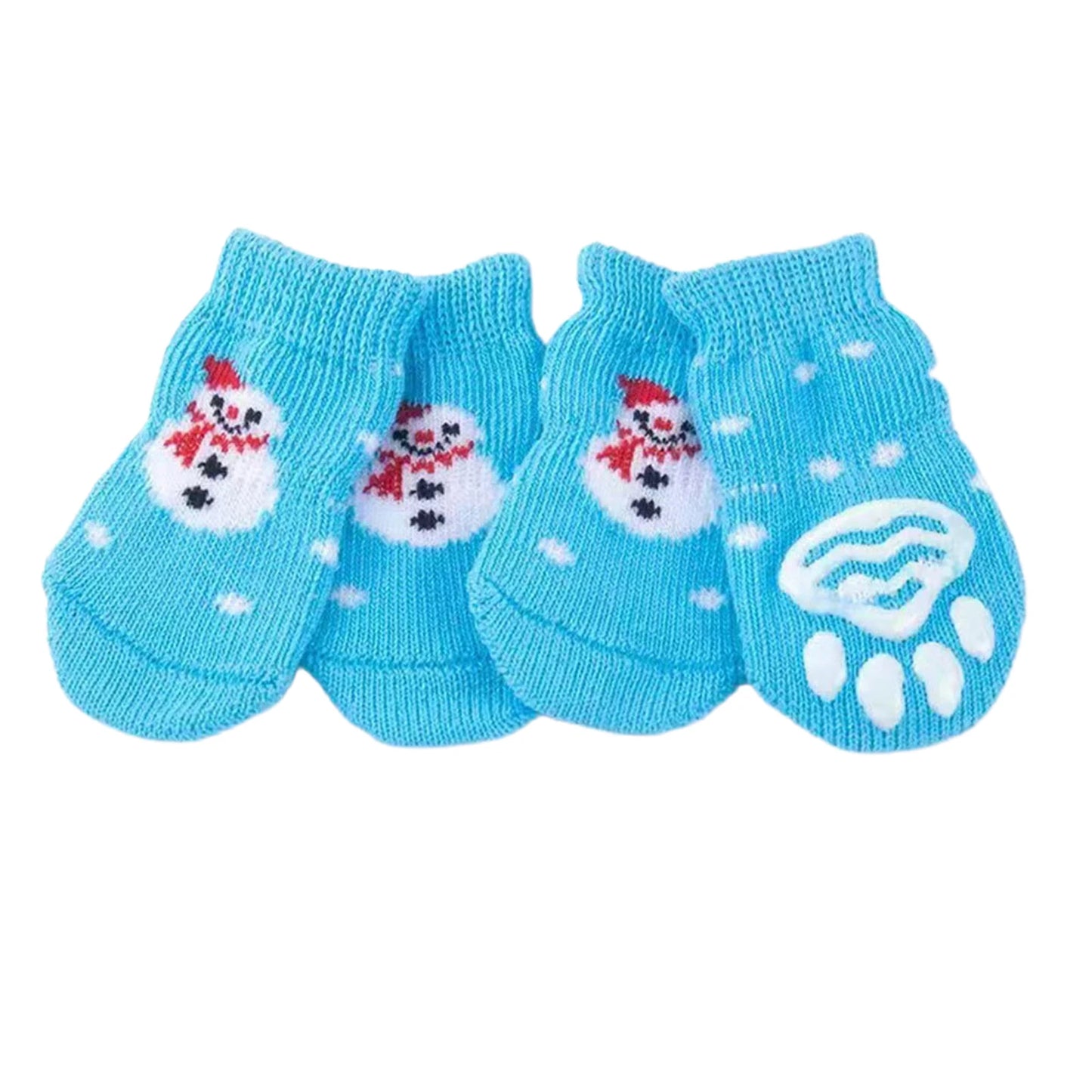 Make Your Pup's Christmas Merry and Bright with Festive Pet Socks in Various Colors and Sizes!