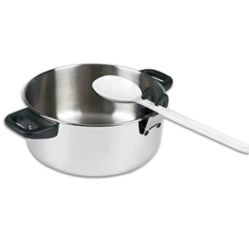 Pot Holder Clip Holder Anti Scald Silicone Grip for Spoon, Spatula