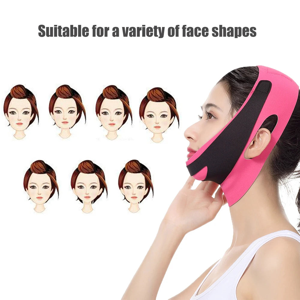 Face Slimming Bandage V Line Facial Shaper Elastic Double Chin Remover Lift Up