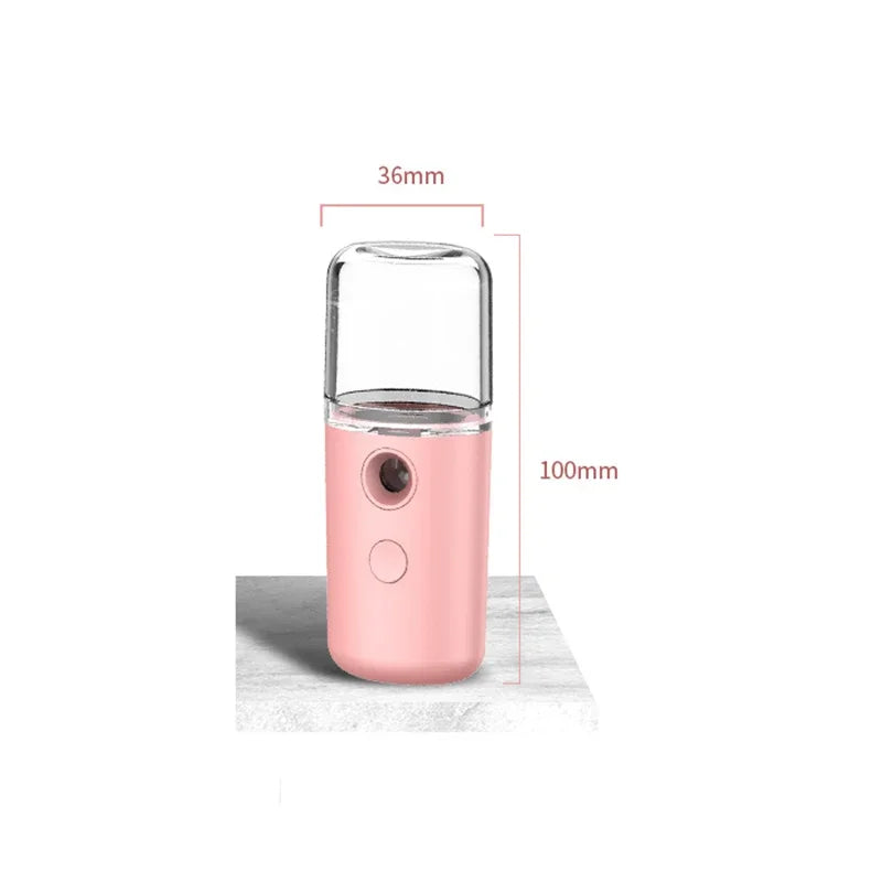 Mini Portable Humidifier Facial Steamer Device Beauty Spray Hydrating