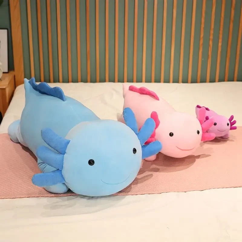 Giant Colorful Newt Plush Fish Long Cute Pillow Toy