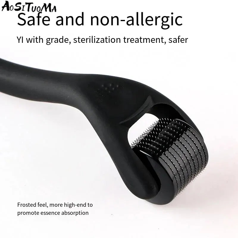 Microneedle Derma Roller With Titanium Needles Facial Beauty Hair Beard Scalp