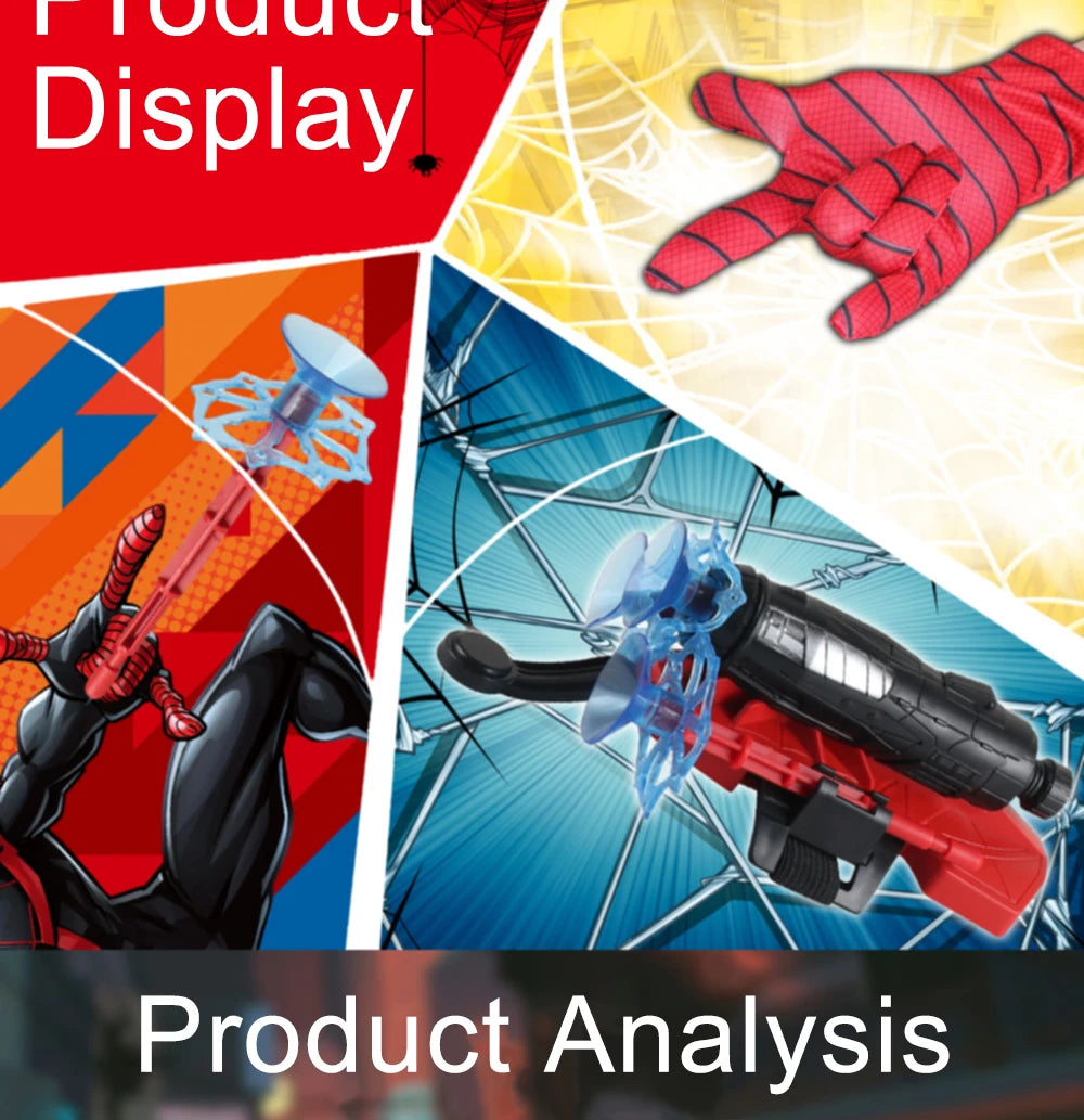 Marvel Spiderman Hulk Super Heroes Glove Launcher Set Hero Launcher Wrist Set