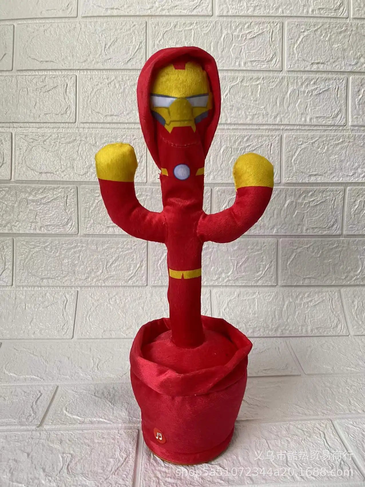 Disney Marvel Spiderman Talking Toy Avengers Dancing Cactus Doll Speak Sound Record Repeat Kids Gift