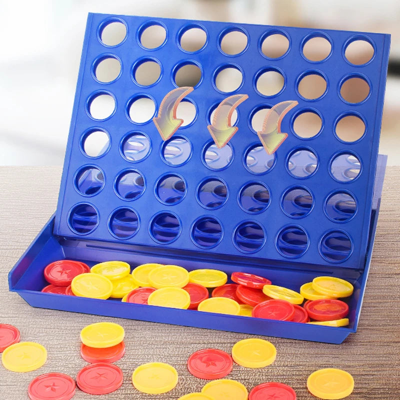 Four In A Row Bingo Chess Connect Classic Family Board Game Toys Fun Educational for Kids