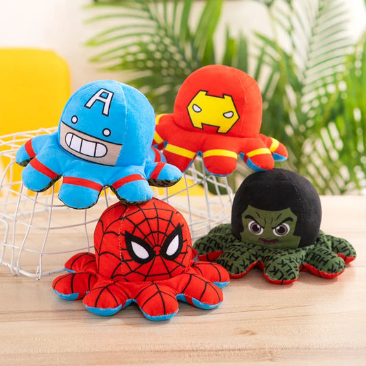 Hot Marvel Plush Doll Avengers Spiderman Iron Man Captain America Hulk Octopus