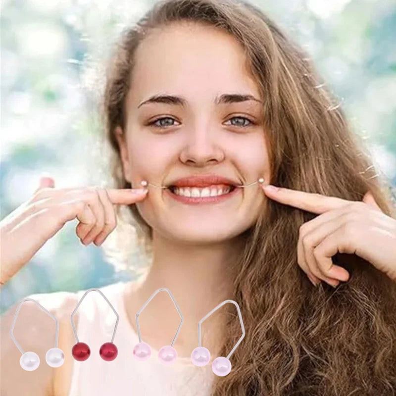 Stainless Steel Dimple Trainer Facial Beauty Tools Pearl Face Muscle