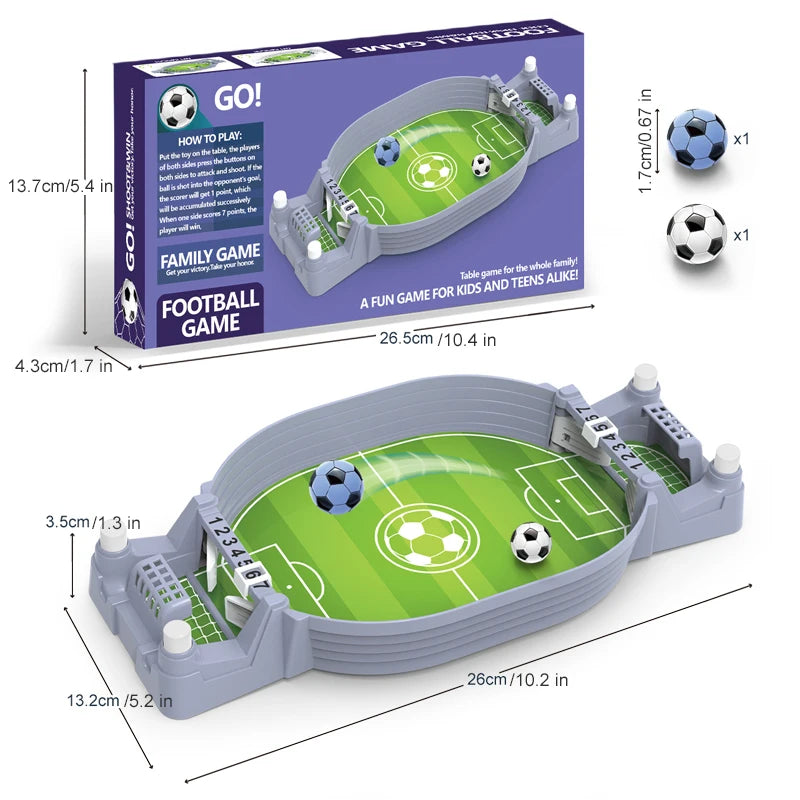 Kids Table Football Board Game Tabletop Soccer Play Ball Toys for Family Party Sport