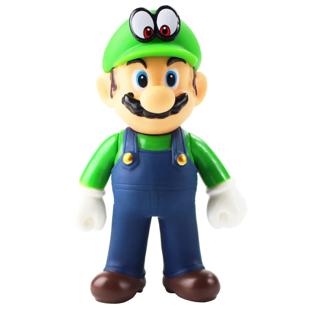 Super Mario Bros PVC Action Figure Toys Dolls Model Luigi Yoshi Donkey Kong For Kids