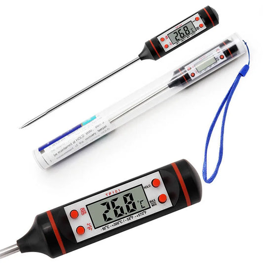 Professional Digital Kitchen Thermometer Barbecue  Meat Food Stainless Steel