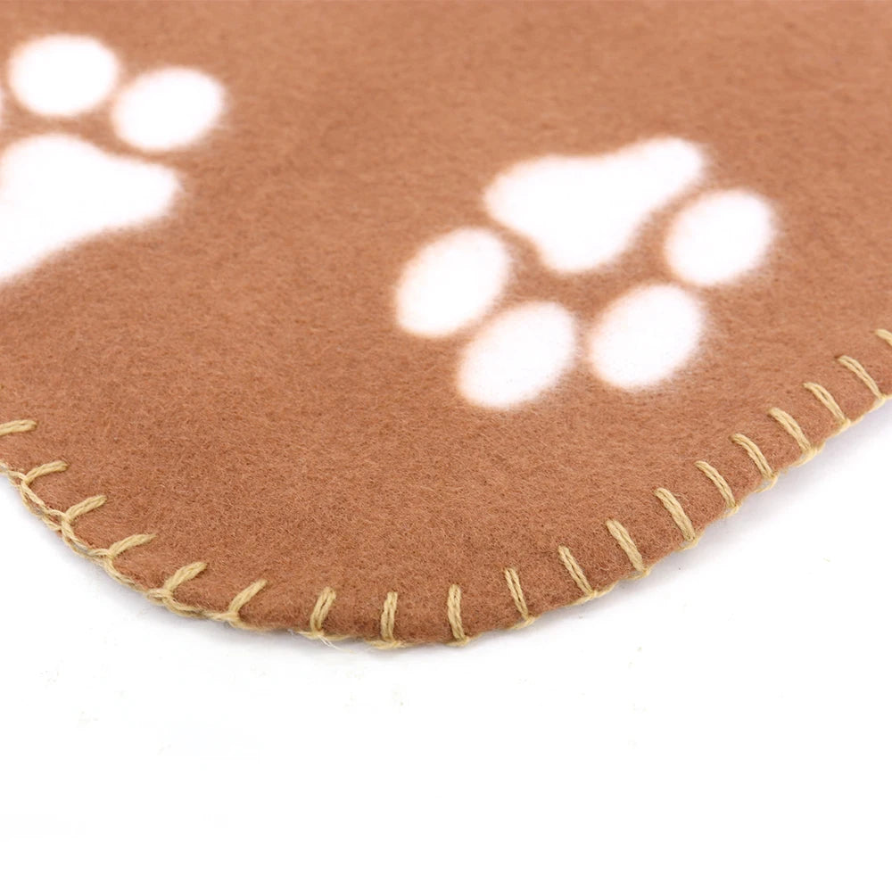 Dog-Cat Winter Pet Blankets Paw Prints