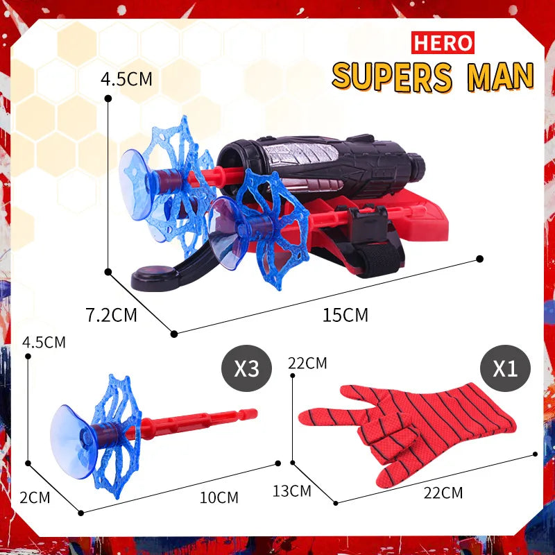 Marvel Spiderman Hulk Super Heroes Glove Launcher Set Hero Launcher Wrist Set