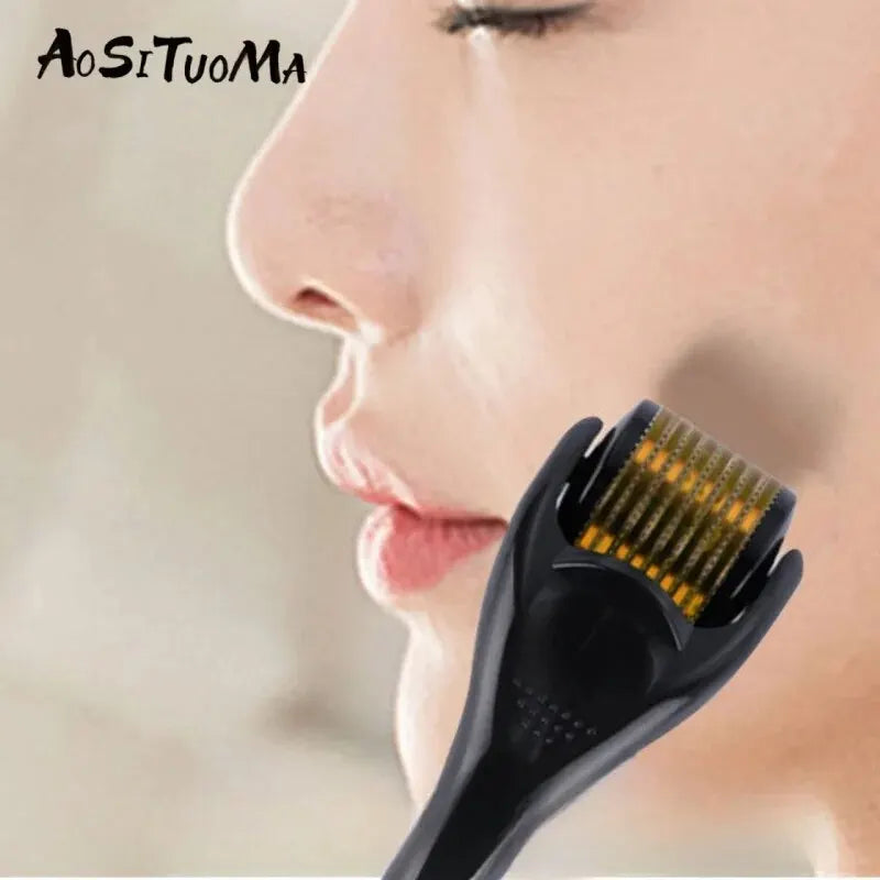 Microneedle Derma Roller With Titanium Needles Facial Beauty Hair Beard Scalp