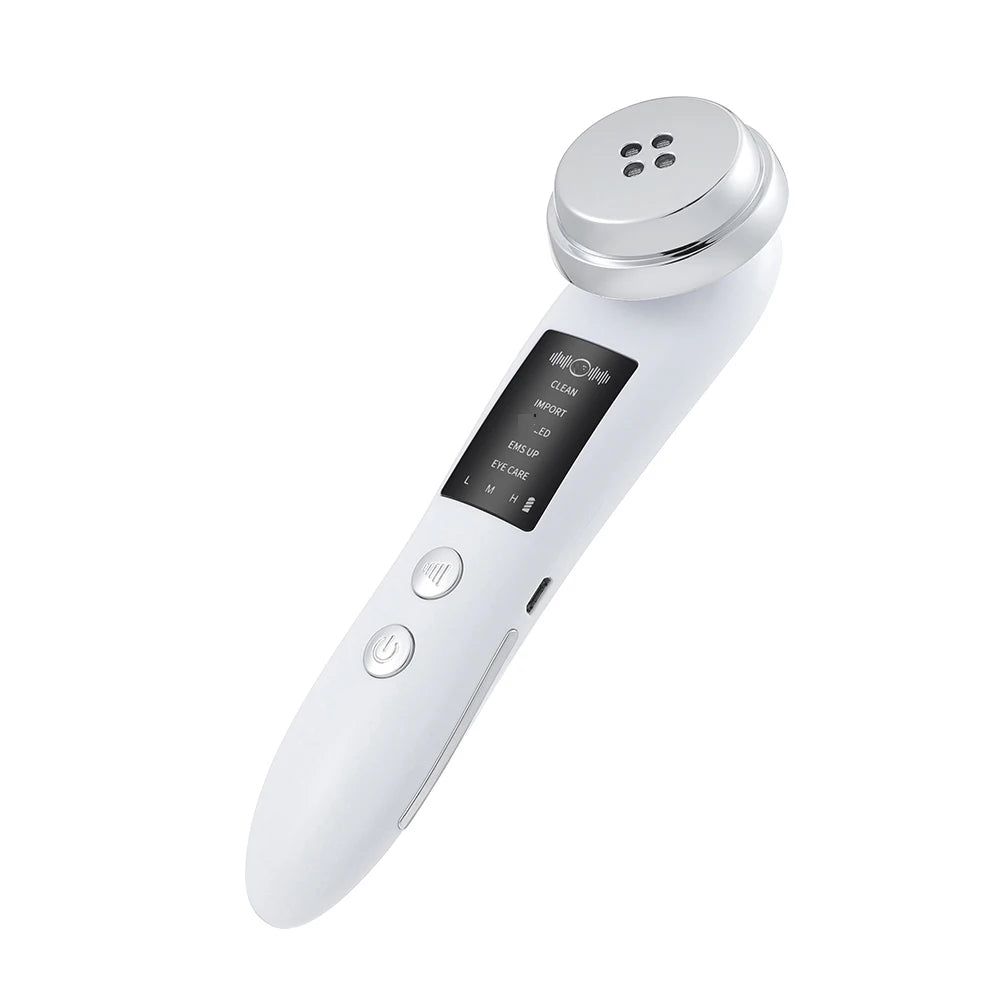 5 Colors EMS Face Beauty Device Microcurrent Red Blue Green Yellow Light Therapy IPL S