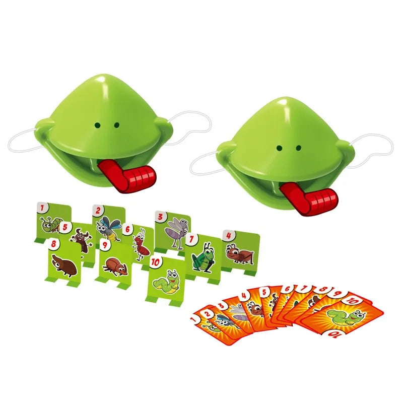 Tic Tac Tongue Competitive party board game Frog Tongue Mask desktop Game Set