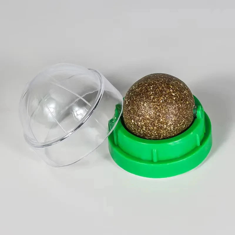 Natural Catnip Cat Wall Stick-on Ball Toy Scratchers Treats Healthy Natural