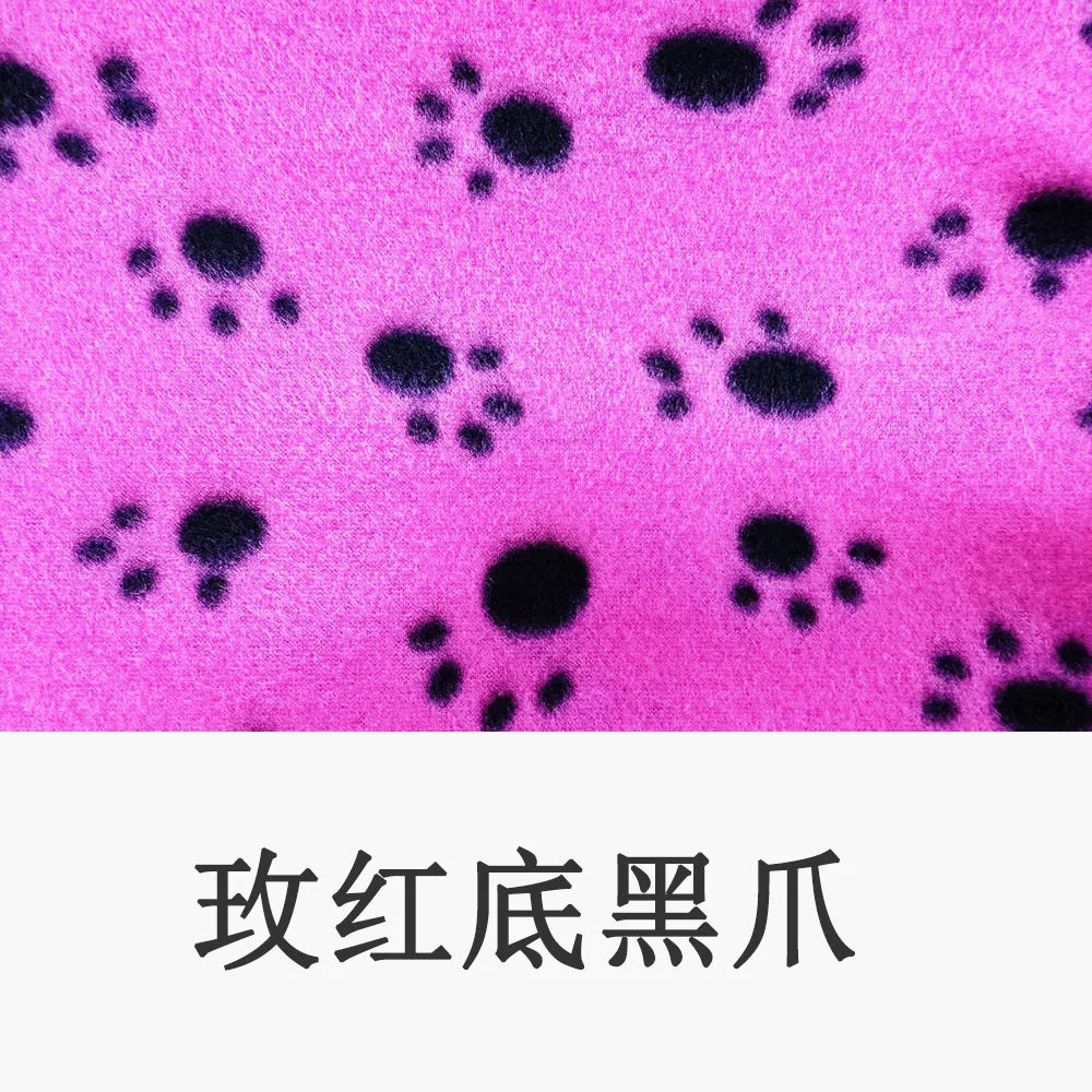 Dog-Cat Winter Pet Blankets Paw Prints