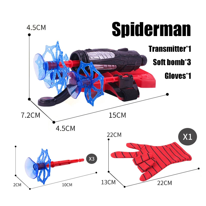 Marvel Spiderman Hulk Super Heroes Glove Launcher Set Hero Launcher Wrist Set