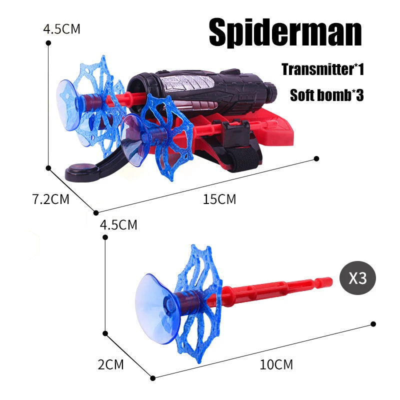 Marvel Spiderman Hulk Super Heroes Glove Launcher Set Hero Launcher Wrist Set