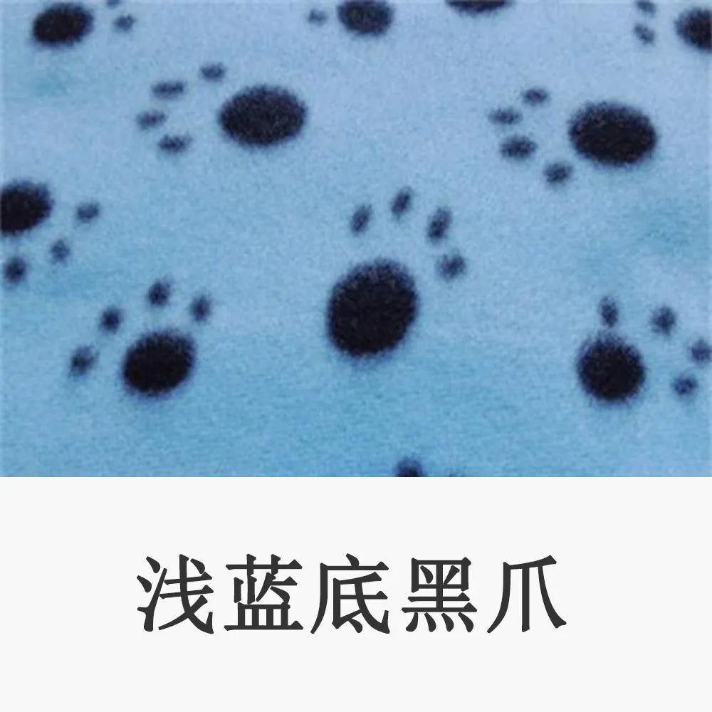 Dog-Cat Winter Pet Blankets Paw Prints